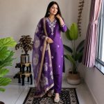 Classic Purple Kurta Pant Set