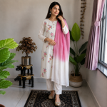 Women's Cotton Embroidered Kurta Set with Dupatta