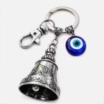 Guardian Sliver Bell Metal Key Chain For Blessings and Good Luck